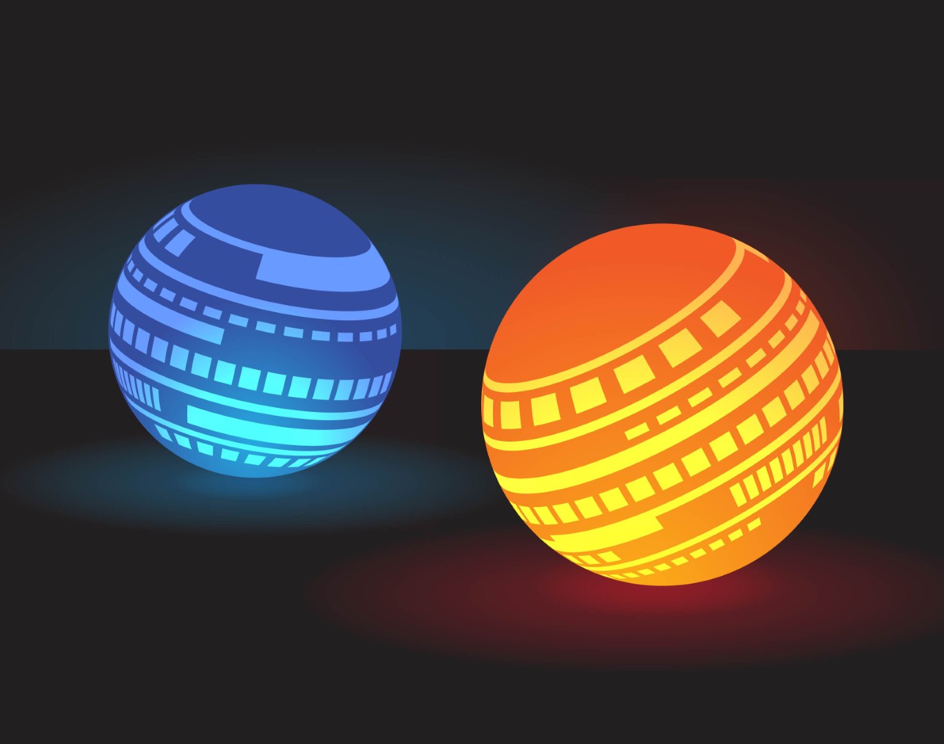 Glowing Orbs